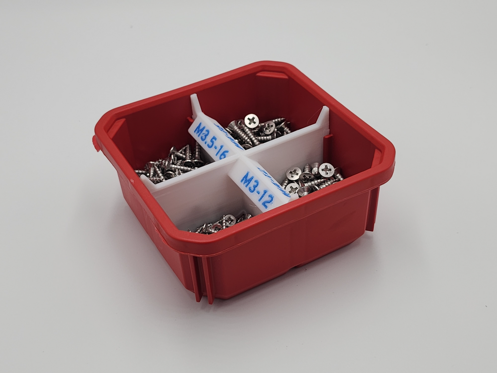 Packout divider X for labels low profile updated