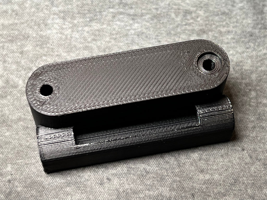 Bambu Lab P1S spacer for rear spool with PTFE routing hole