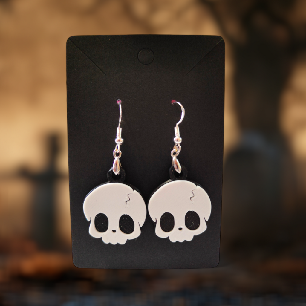 Cute Skull - Earrings and Necklace
