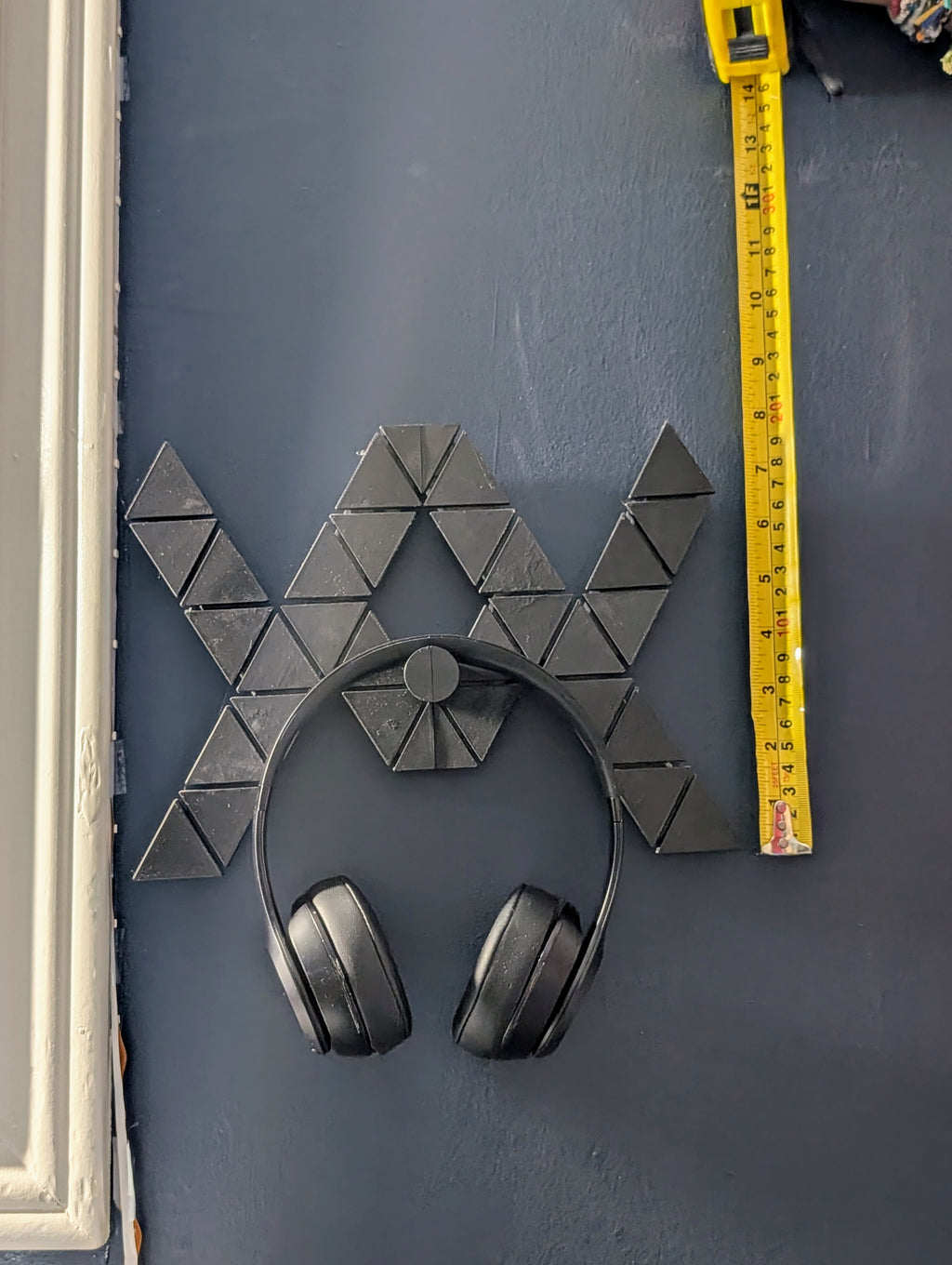 Wall Mounted Geometric Heaphone Holder Aesthetic