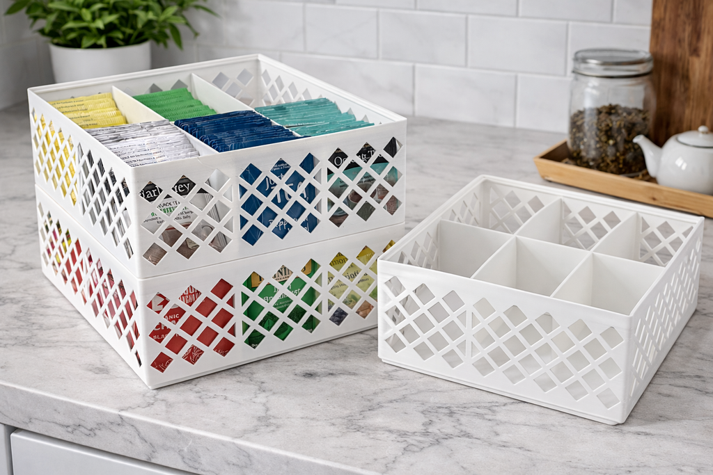 Stackable Tray Tea Organizer