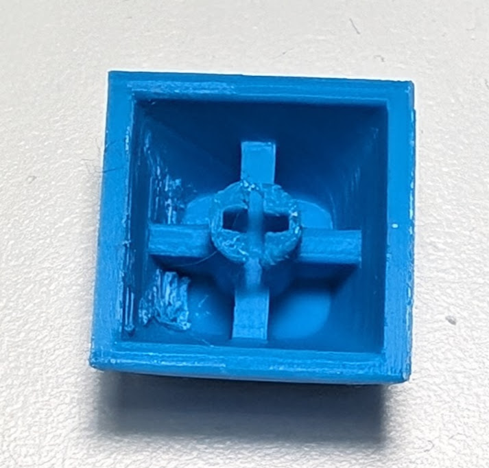 High Quality Keycap Printed at a 45 Degree Angle
