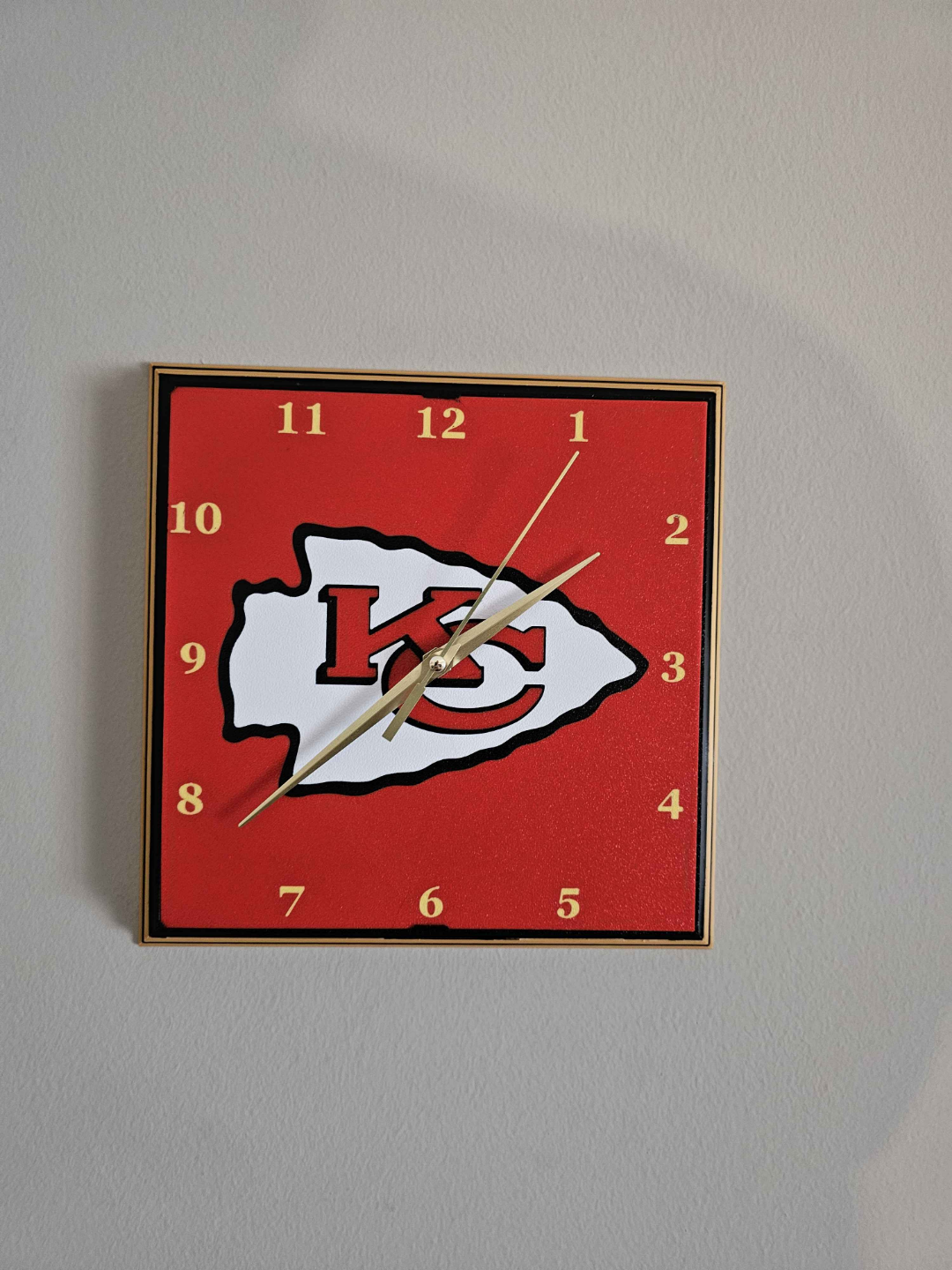 Kansas City Chiefs Clock Face