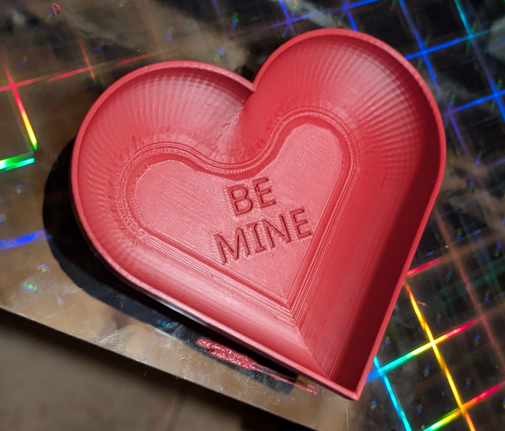 Valentines Candy heart bowl