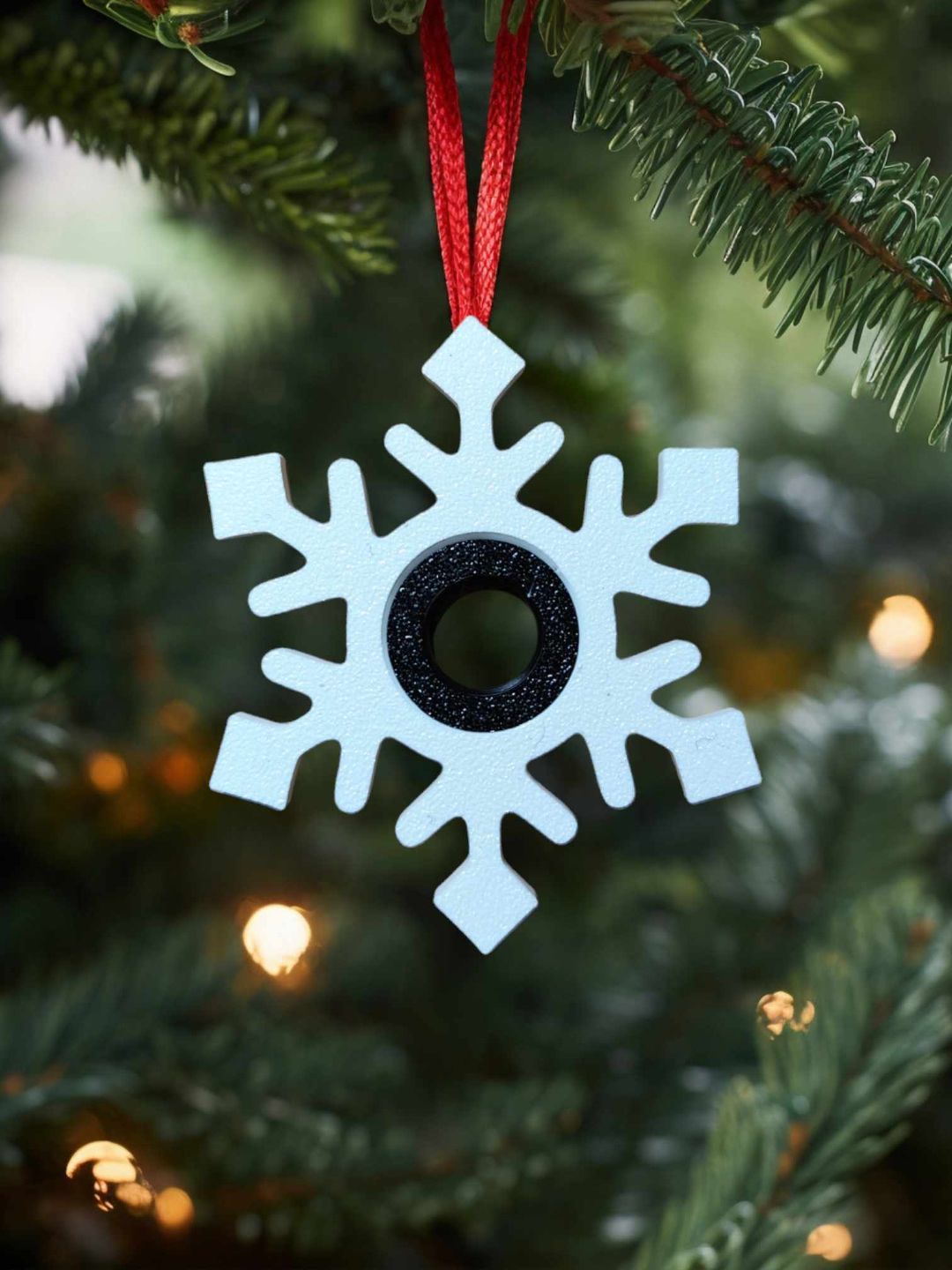 Print in place snowflake spiners