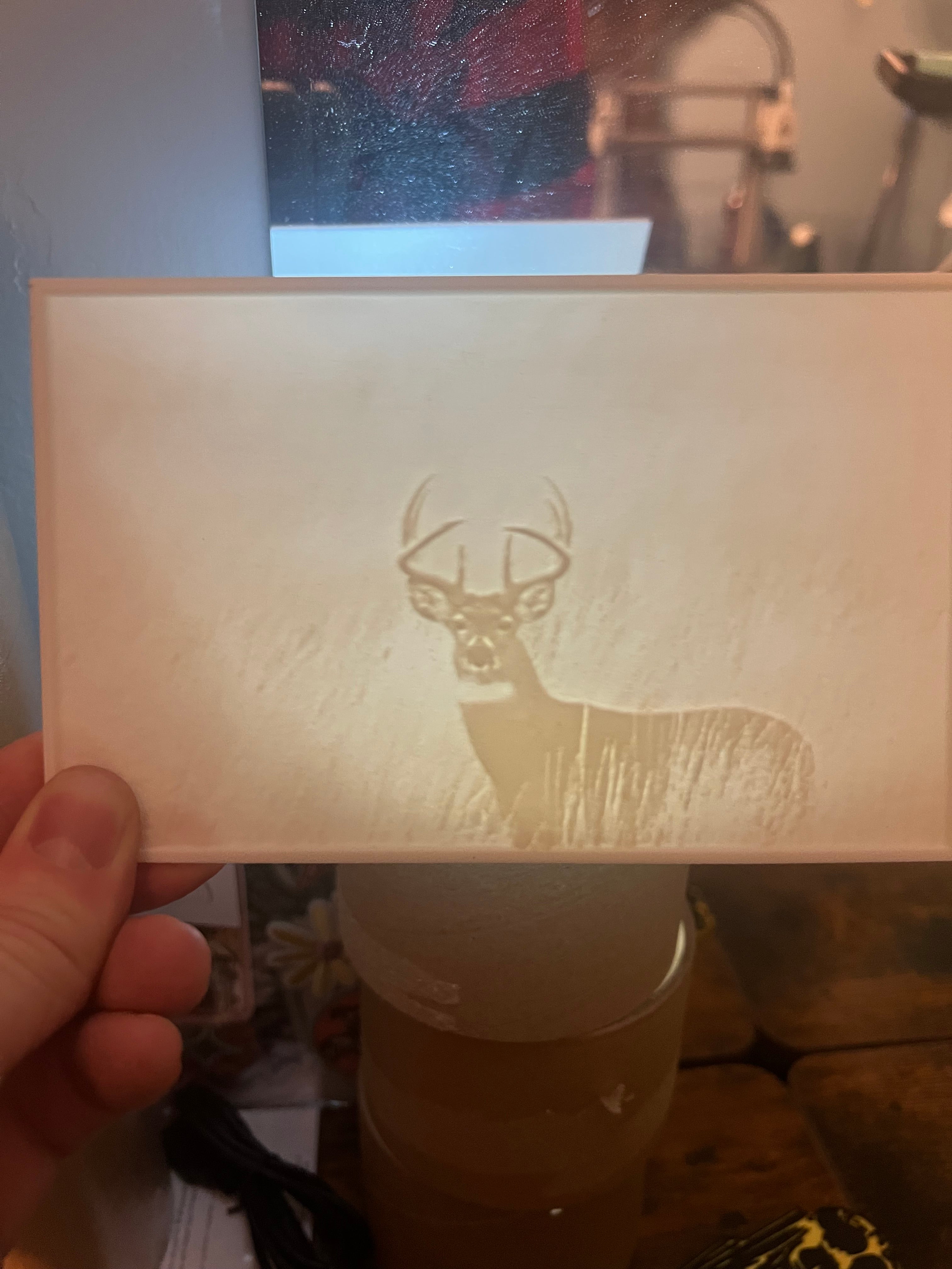 Lithophane Whitetail Buck