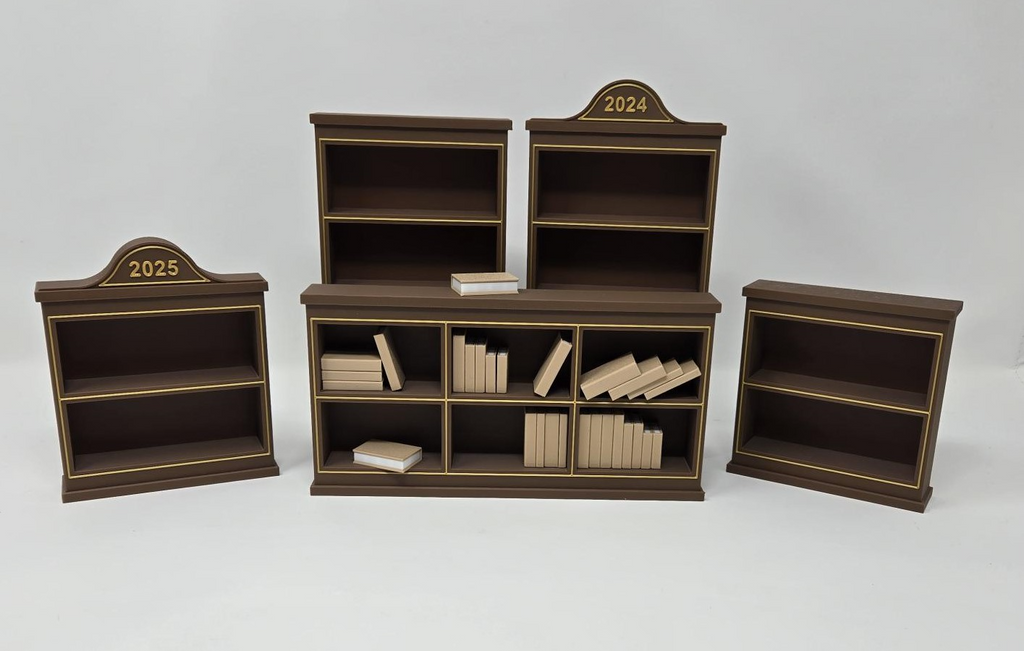Miniature Bookcase Set
