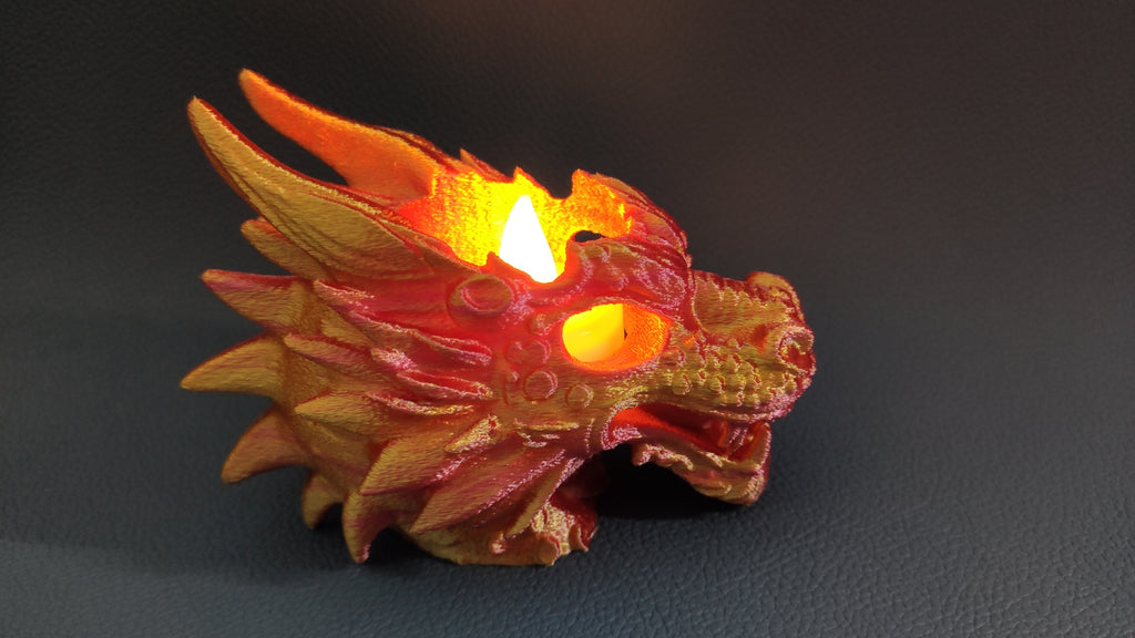Mini Dragon Head - LED tea light holder