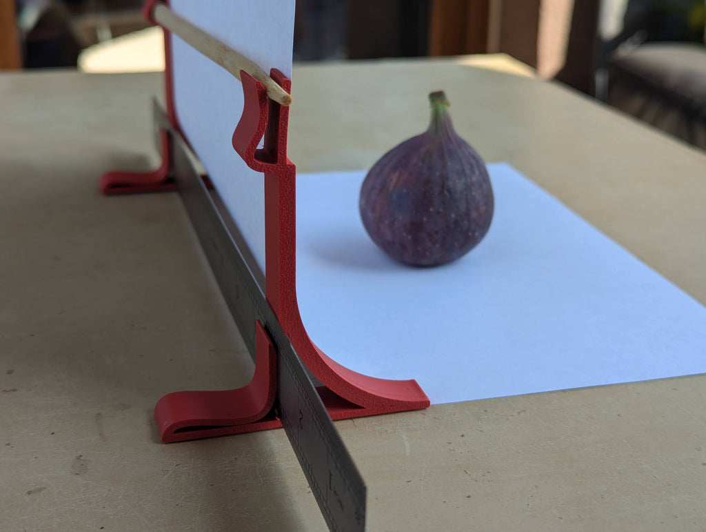 Photo studio on table, background stand A4, A3, A2