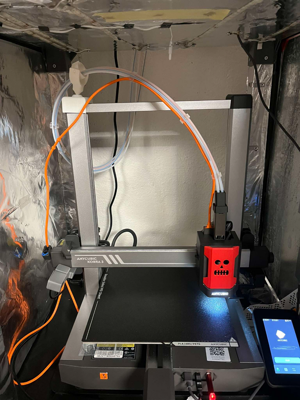 Anycubic Kobra 3 Combo Bowden cable guild