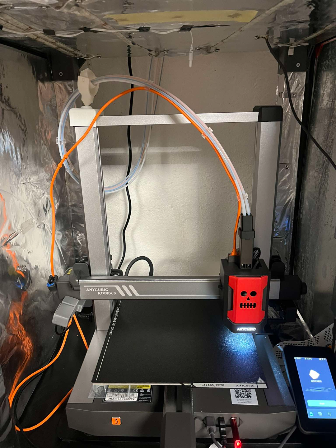 Anycubic Kobra 3 Combo Bowden cable guild