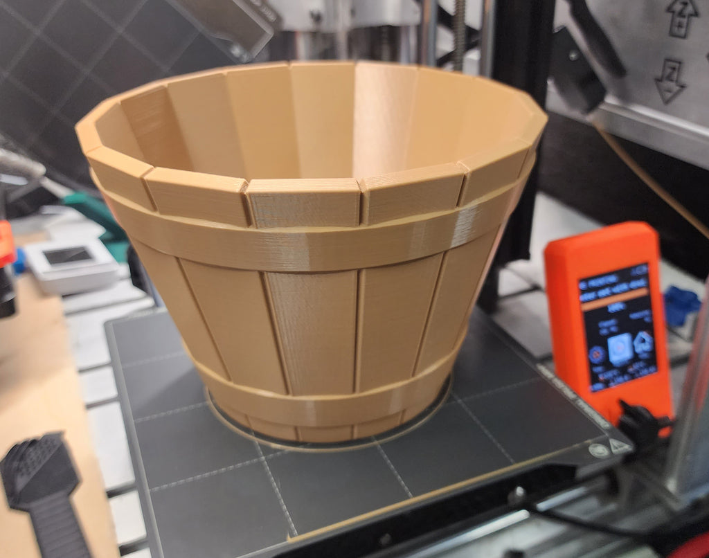 Wood Plank Planter Pot - No Supports