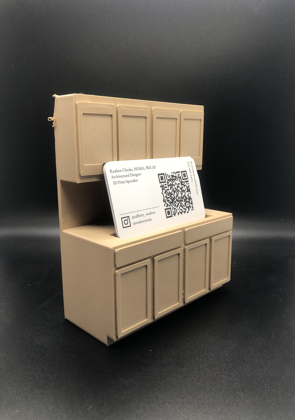 Cabinet Form Business Card Holder