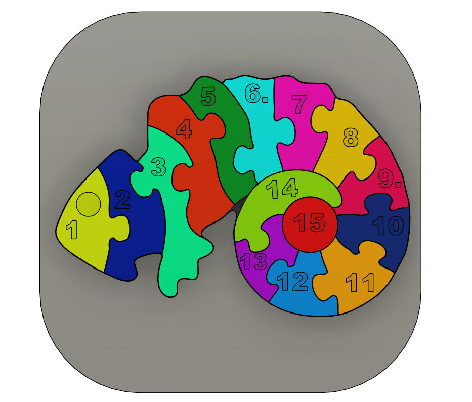 Counting Chameleon puzzle