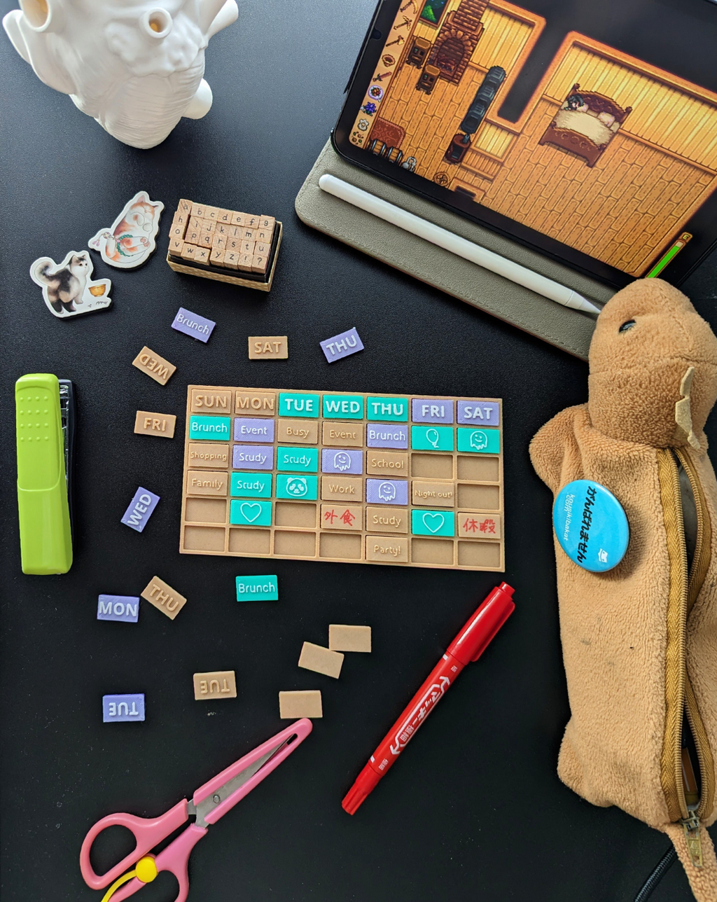 Weekly planner - AMS not required, make your own custom insert with "Make My Sign" tool