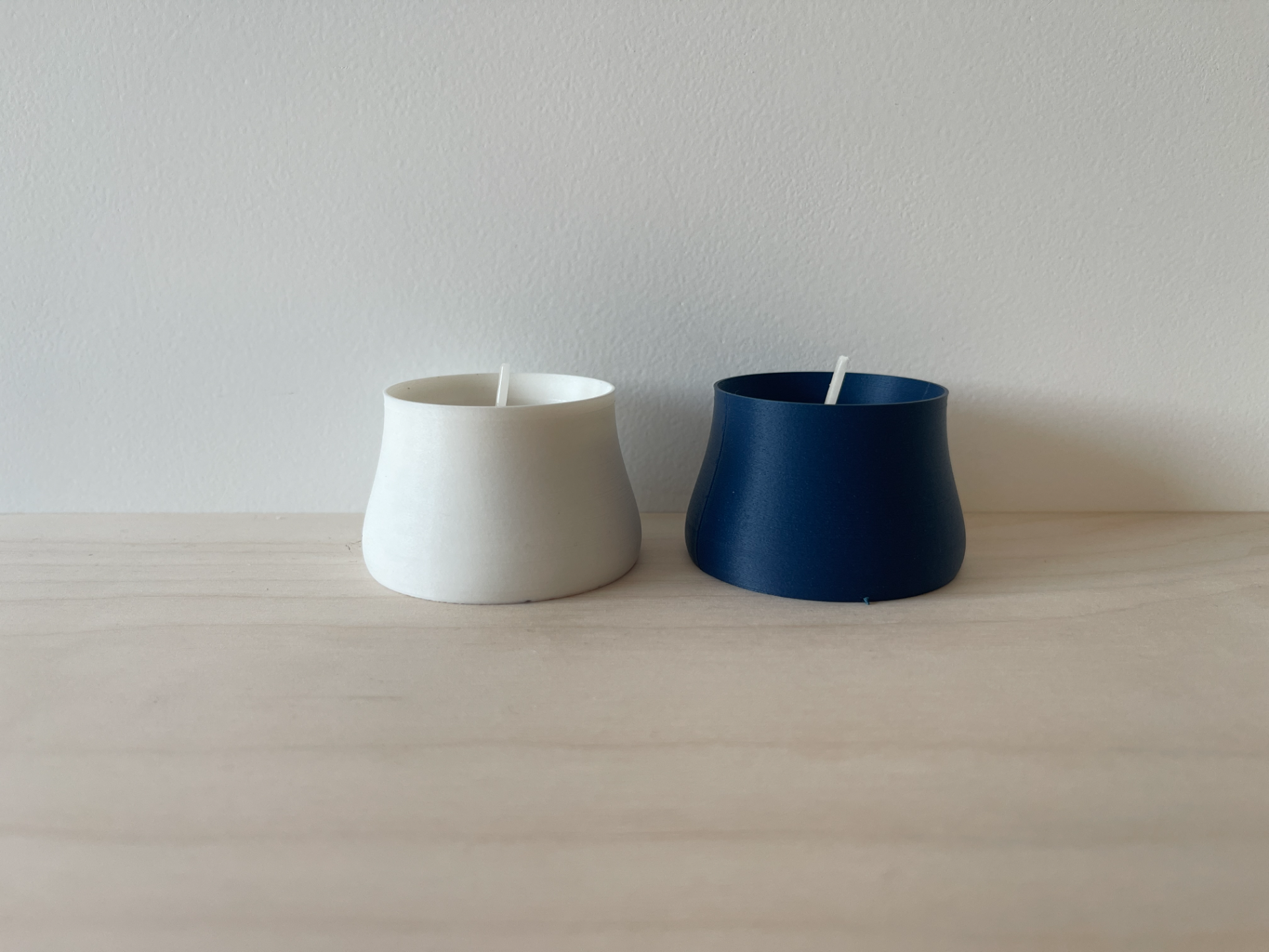 Flaired top tea light candle holder