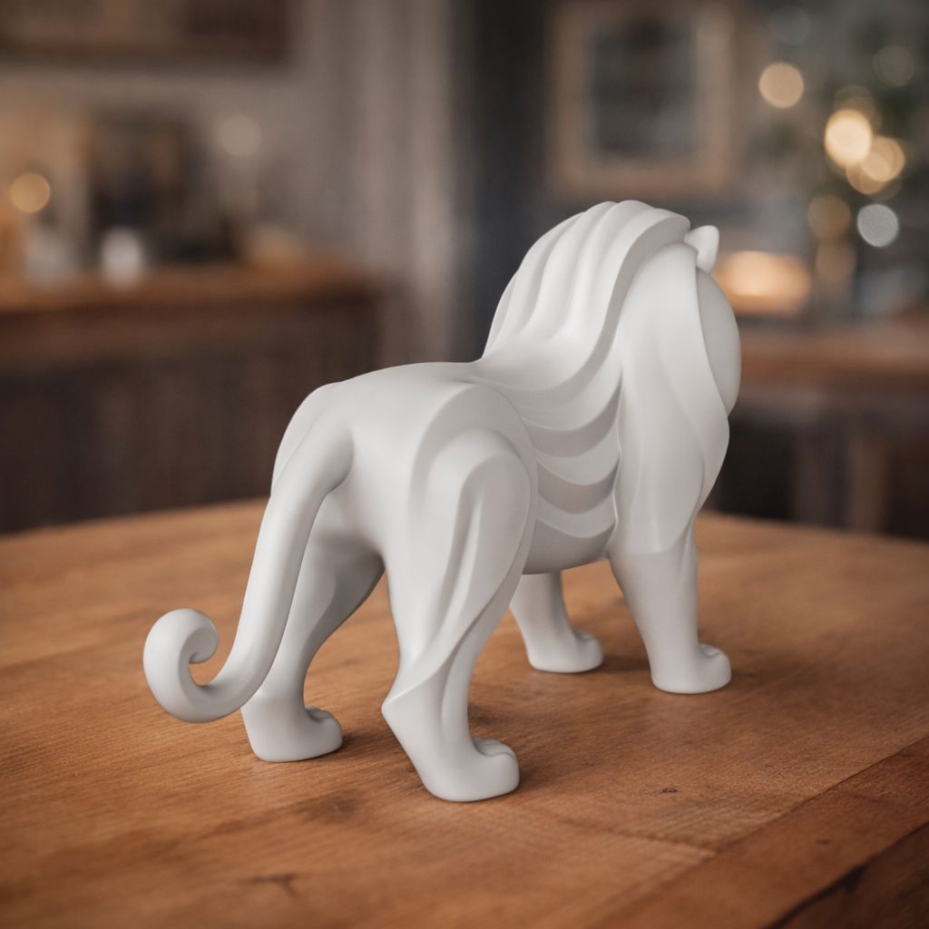 Modern Lion Sculpture