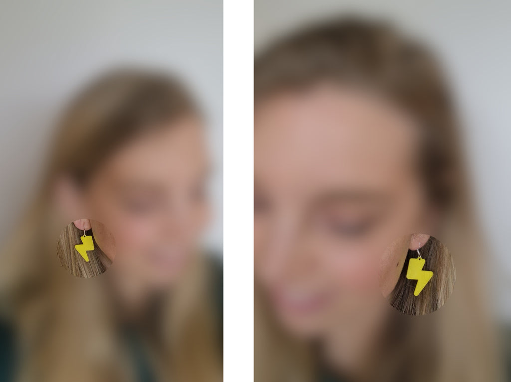 Lightning bolt earrings