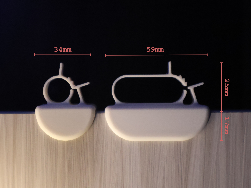 Snug Fit Desk Cable Clip