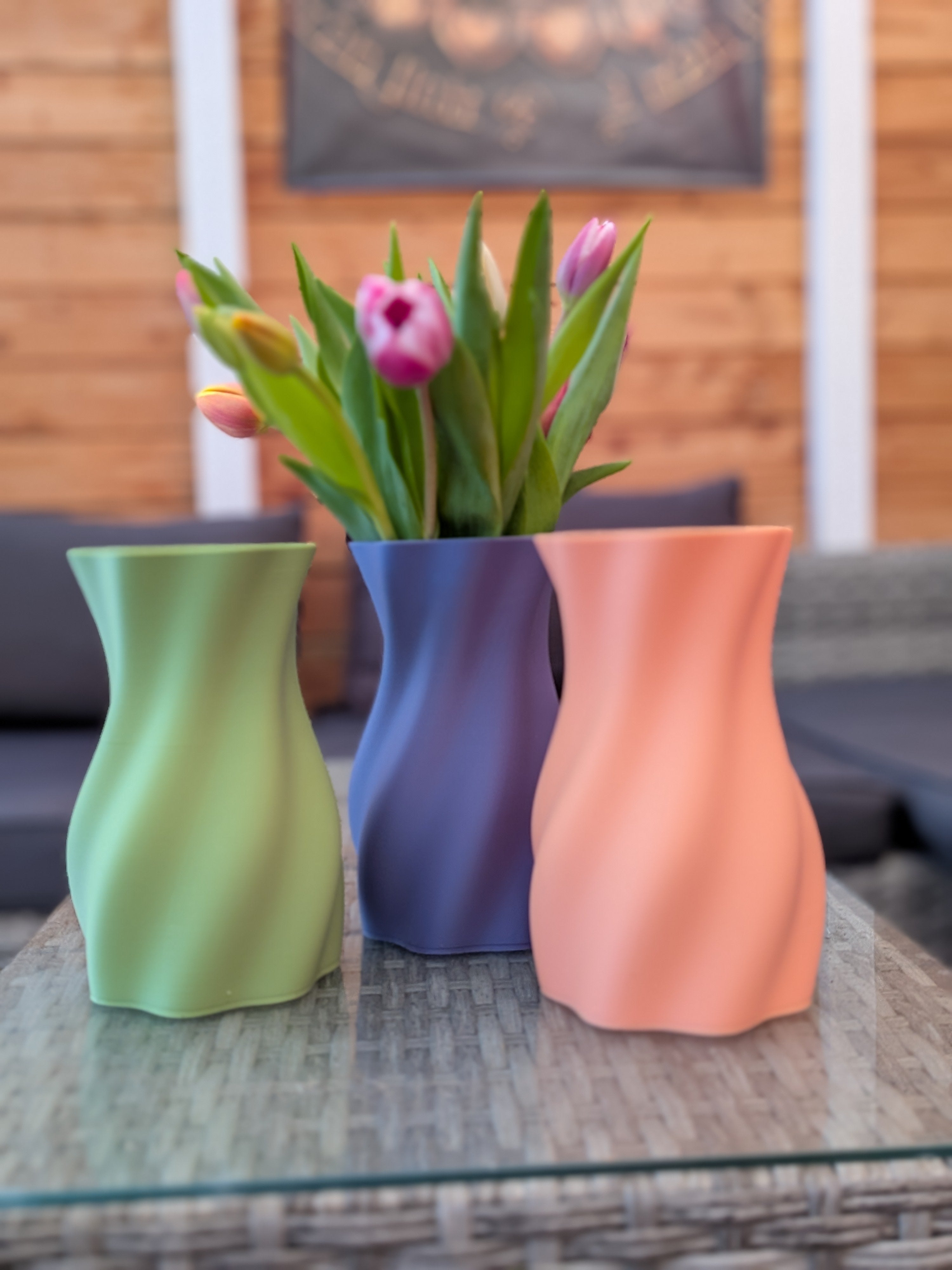 Große elegante Vase wasserdicht kommerziell