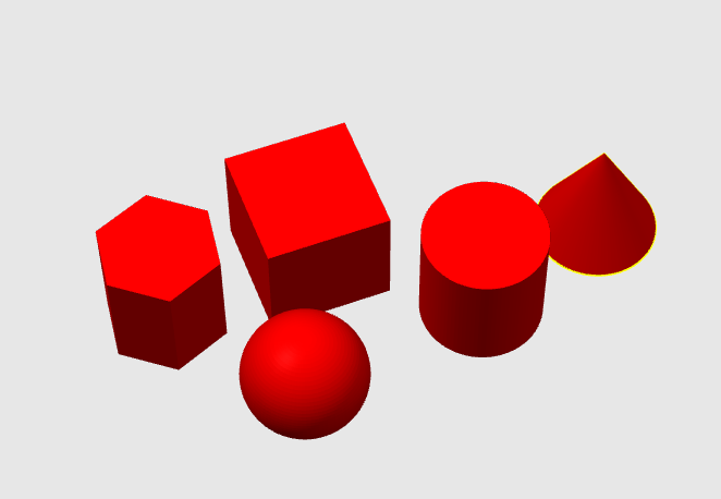 Geometric Shapes - Ball/cube/cylinder/cone/prism