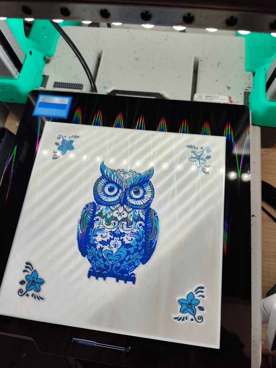 Owl Delft Bathroom Tile