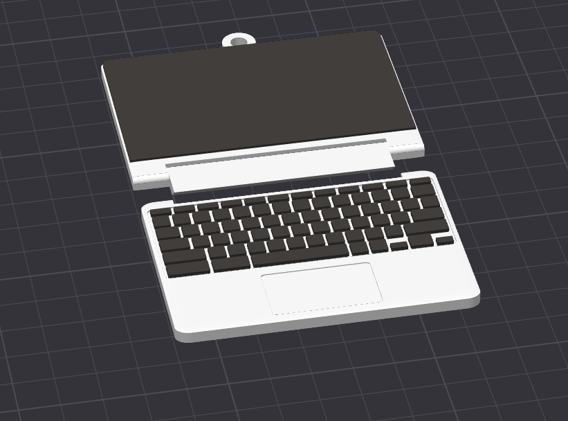 Mini Laptop Keychain/Ornament