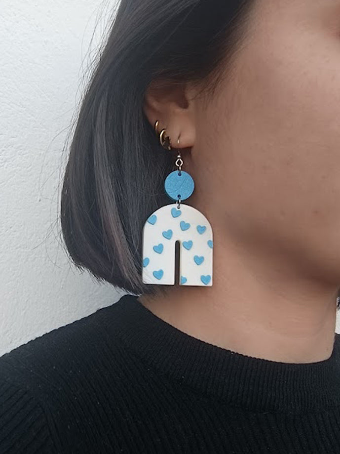 Pendientes Arco Corazones