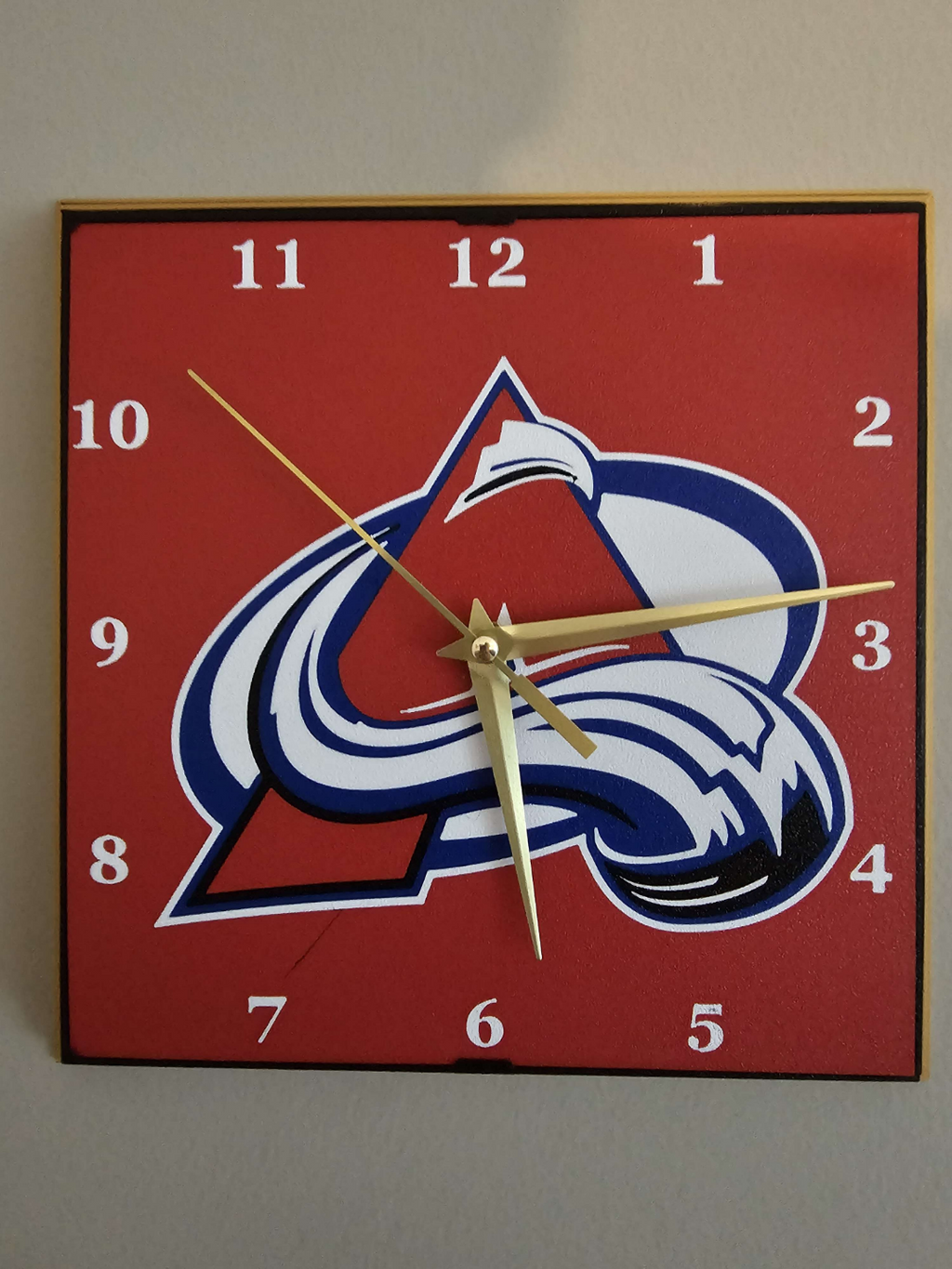 Colorado Avalanche Clock Face