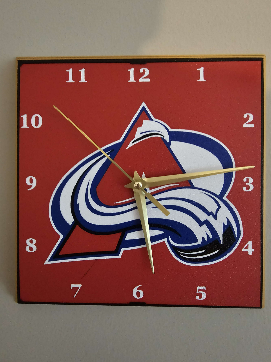 Colorado Avalanche Clock Face