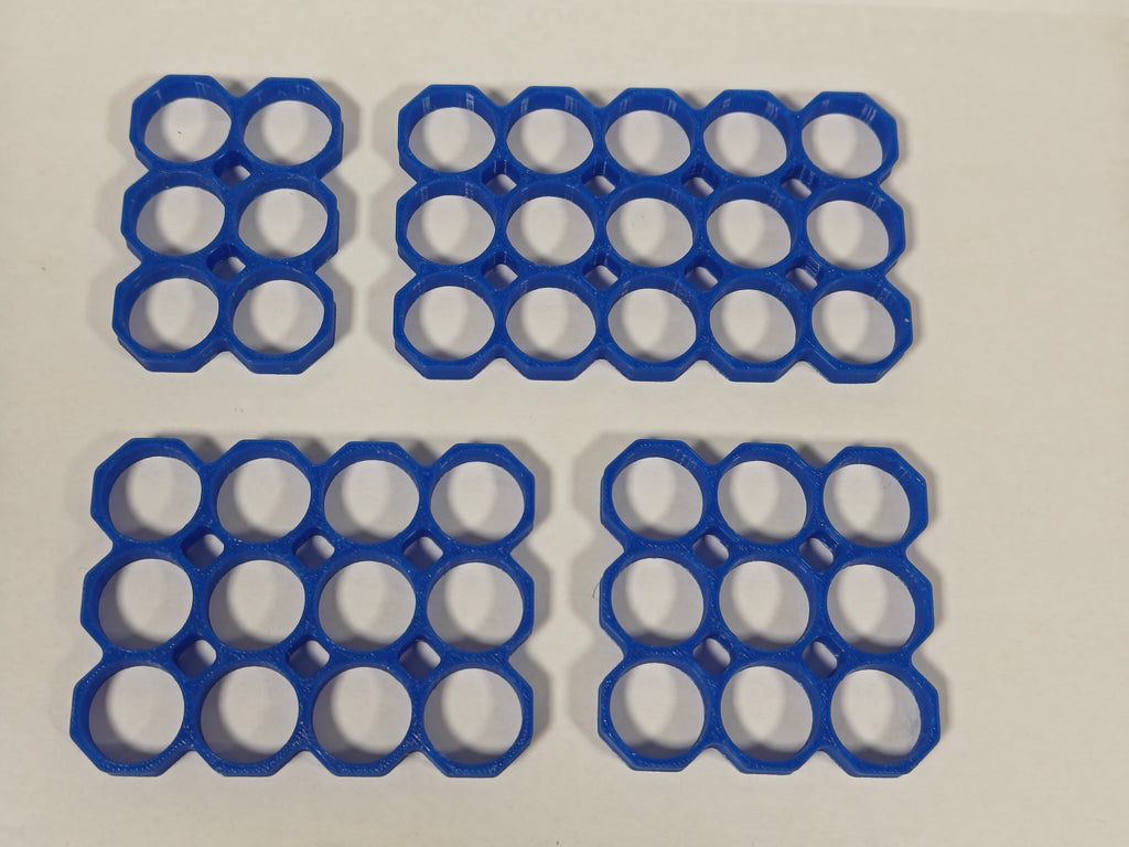 18650 Battery Spacer Grid | Octagonal (6-21 Cells)