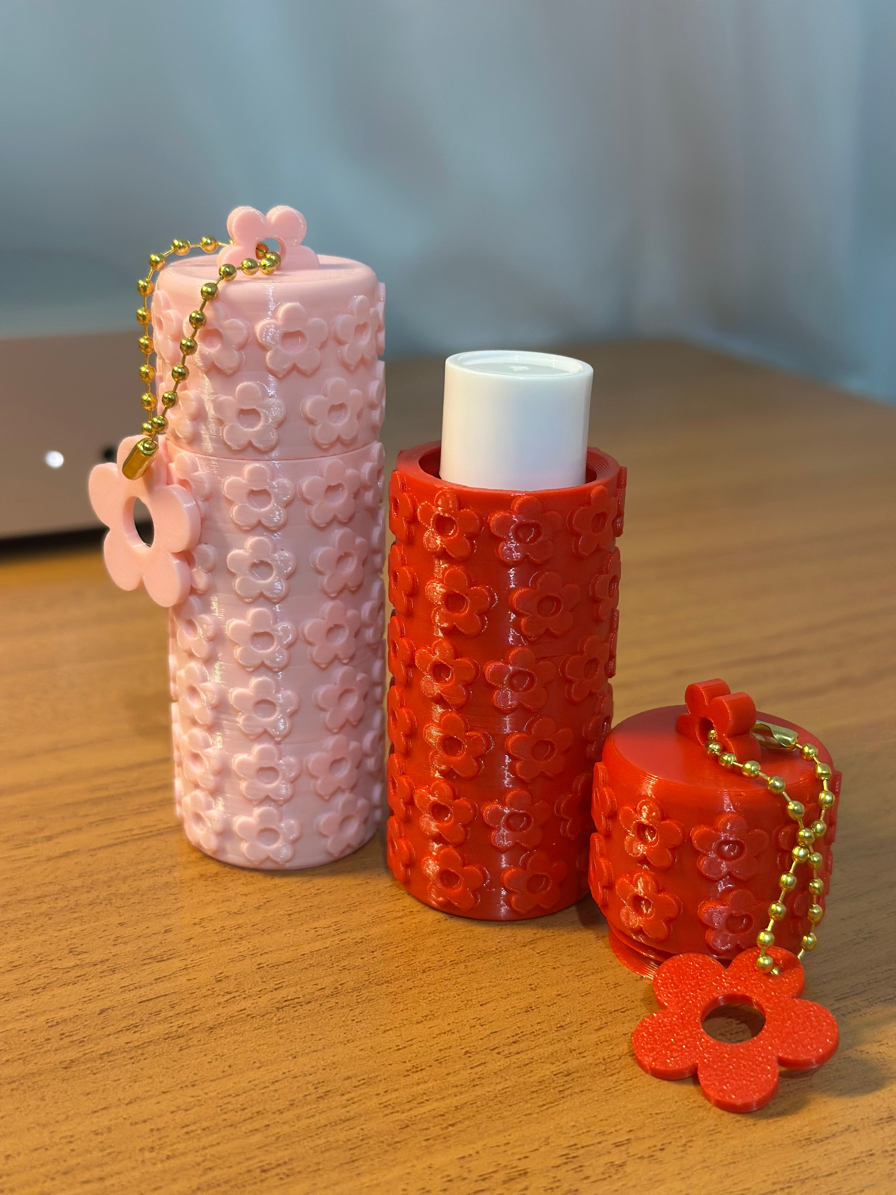 Porta Batom Balm Florzinhas dia das mães
