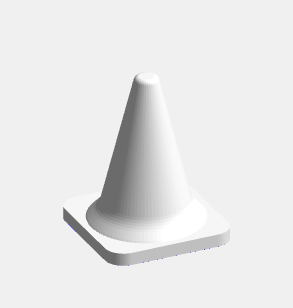 Small Traffic Cone (Easy 5 min Print)