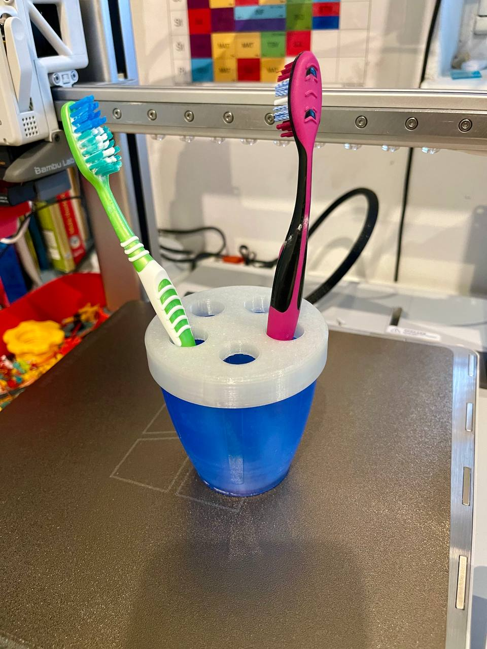 Toothbrush holder for lidl plastic cup