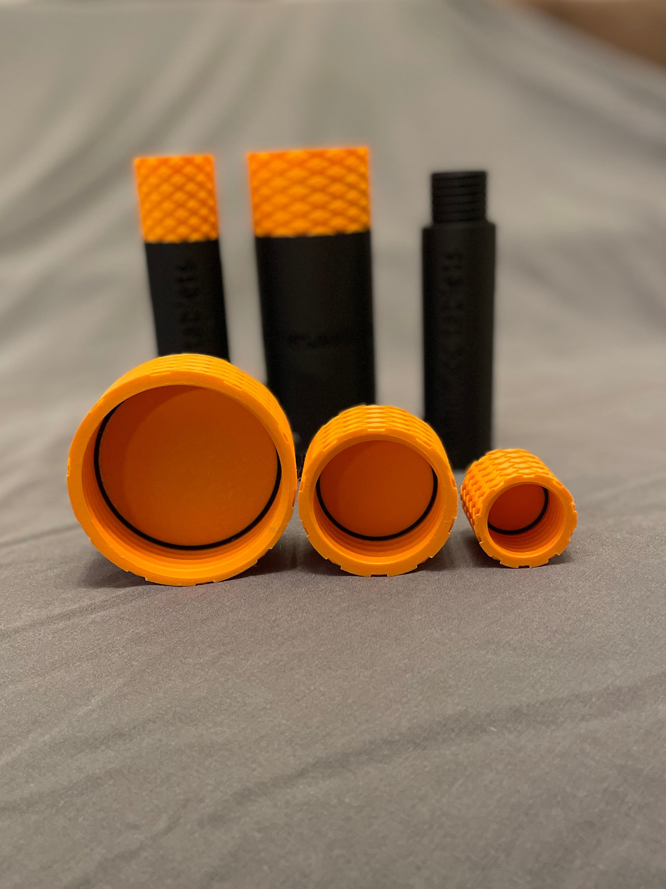 Screw top containers with TPU seal, embossed label