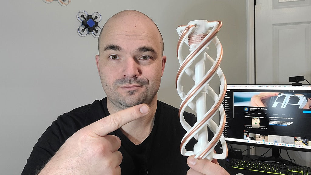 FullWave Compact QFH Antenna for 433Mhz band,