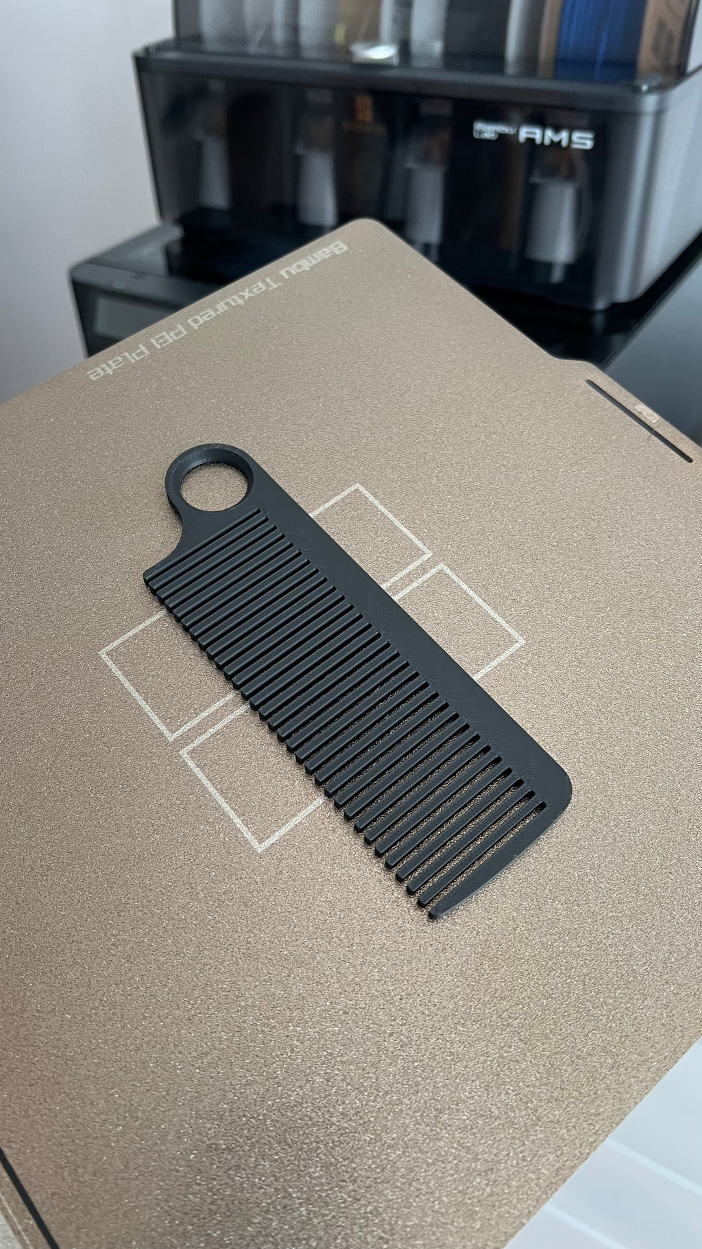 Minimalist Hair Comb – Easy & Fast 3D Print