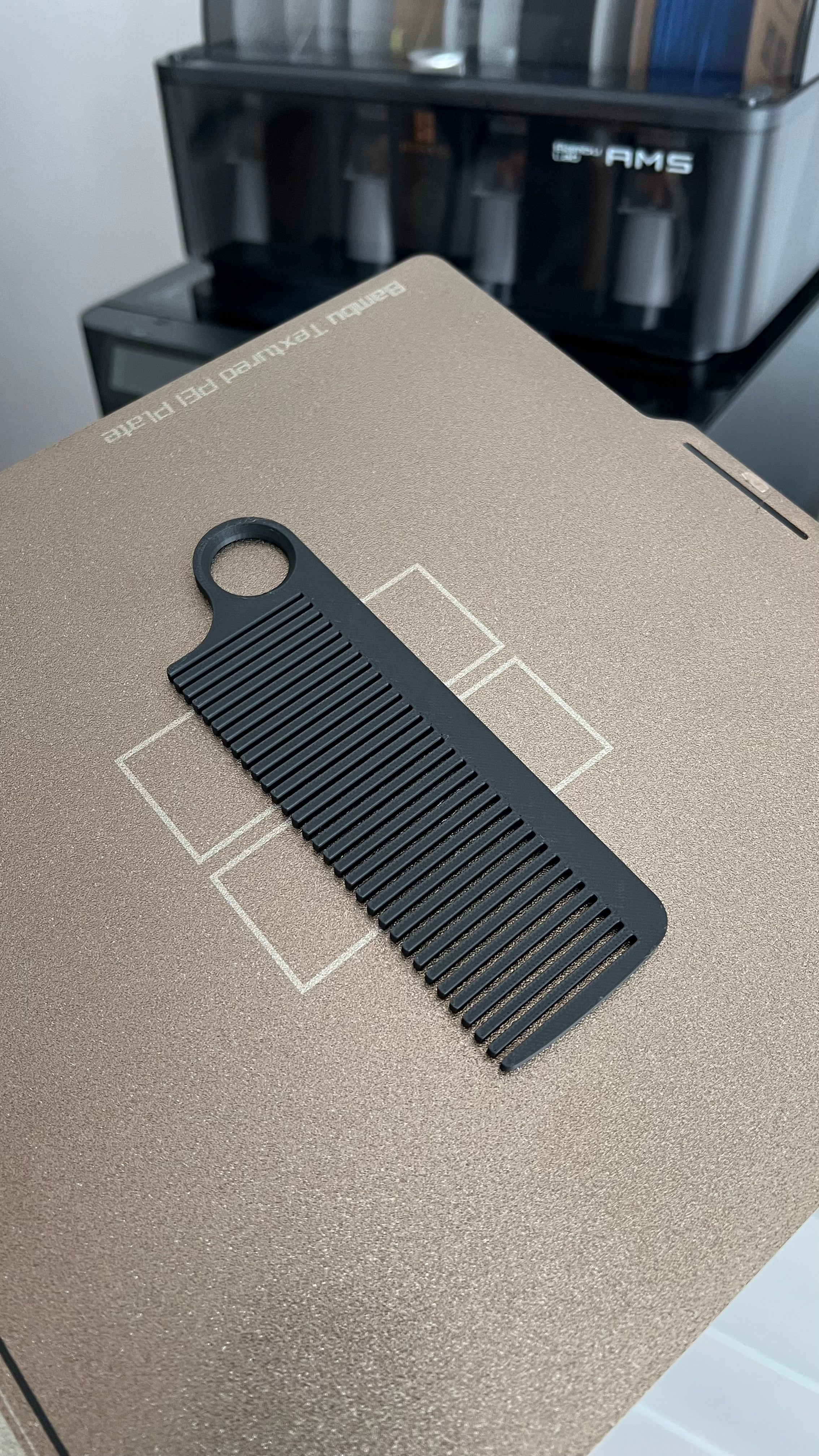 Minimalist Hair Comb – Easy & Fast 3D Print