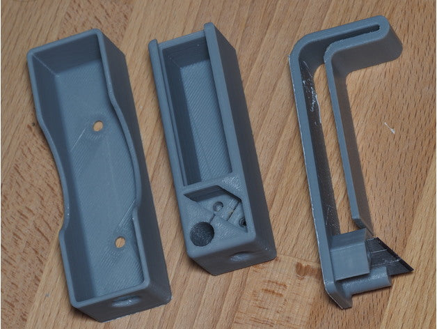 Filament cutter with compartment - Fully printed (except blade)