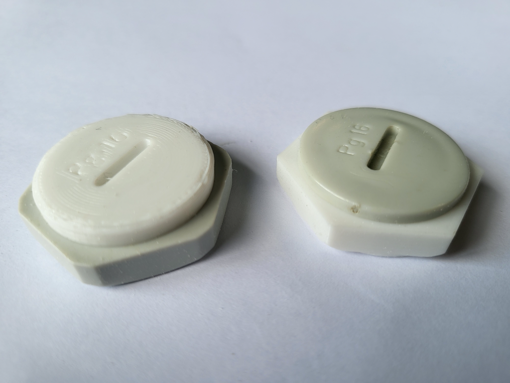 Pg16 Cable Gland Blanking Plug and counternut