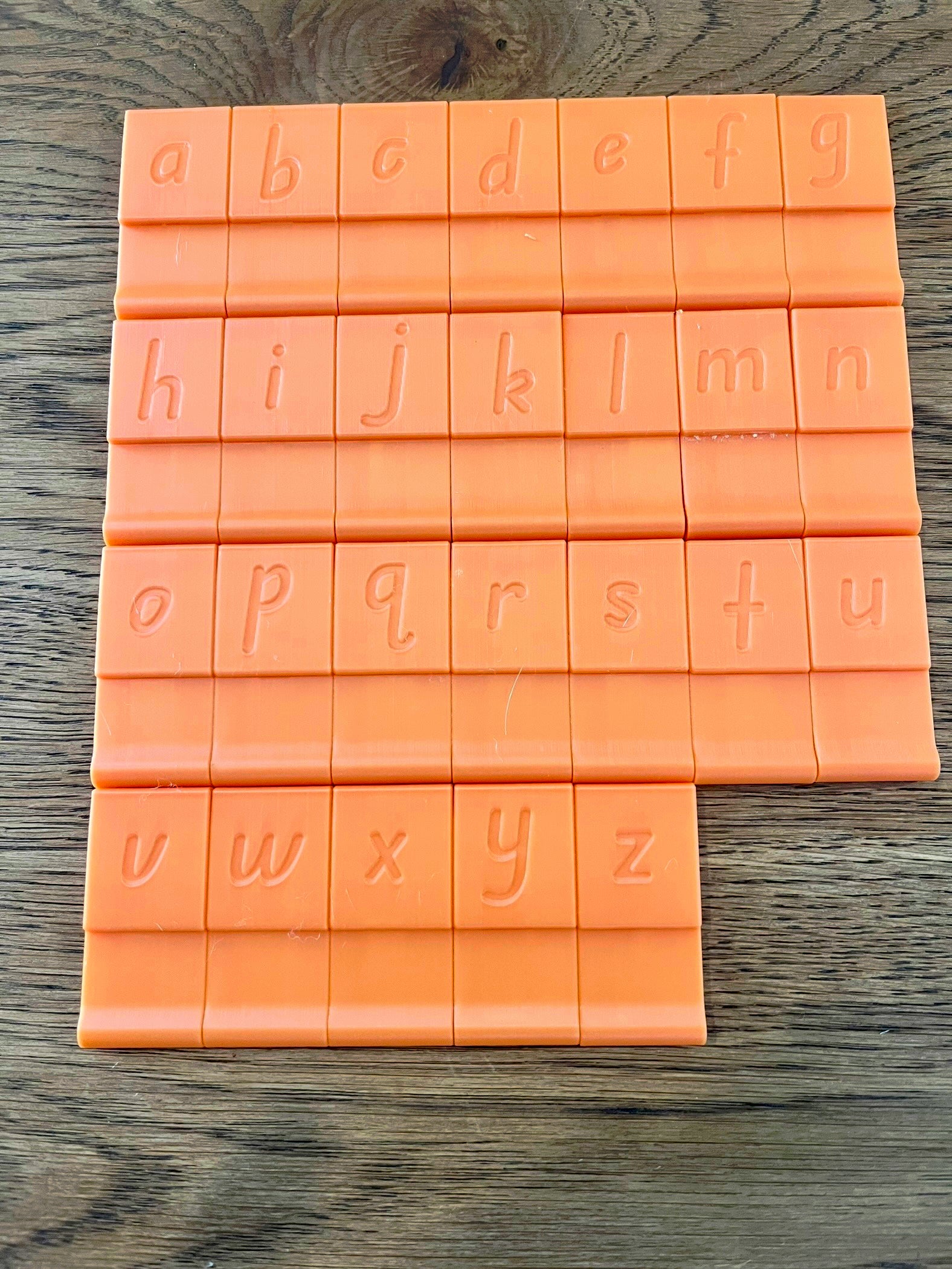 Alphabet embossers lowercase and uppercase