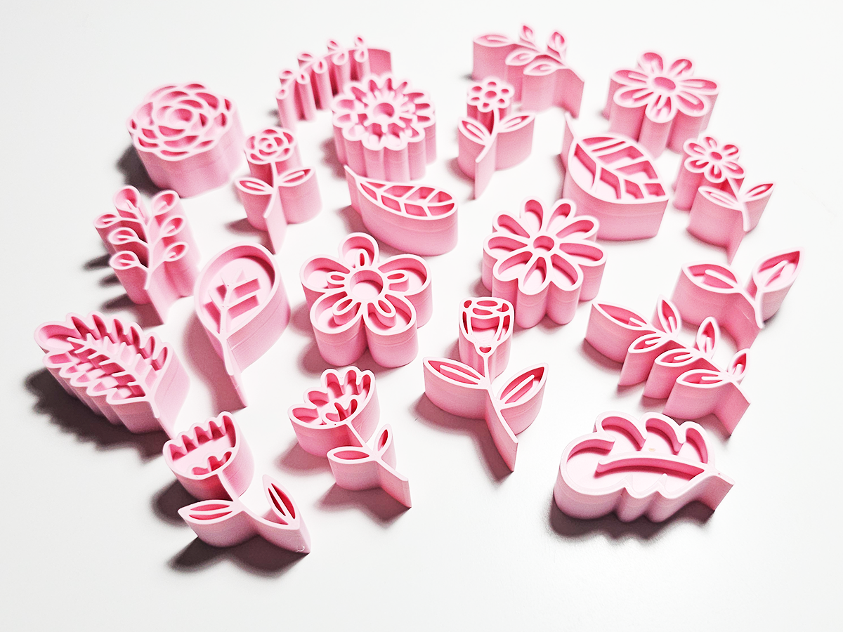 Flower and Leaves Stamp Set