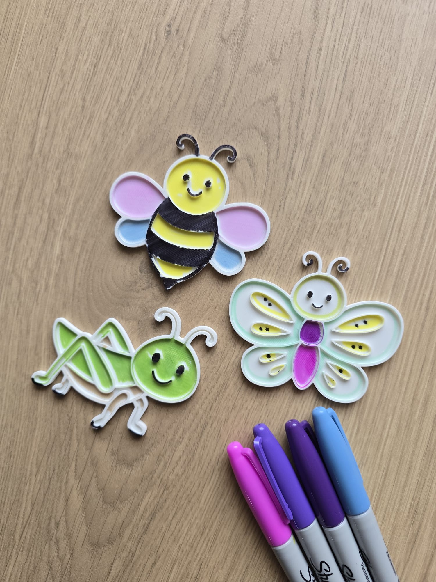 Cute Bugs Insect Coloring Marker Paint Acrylic Set