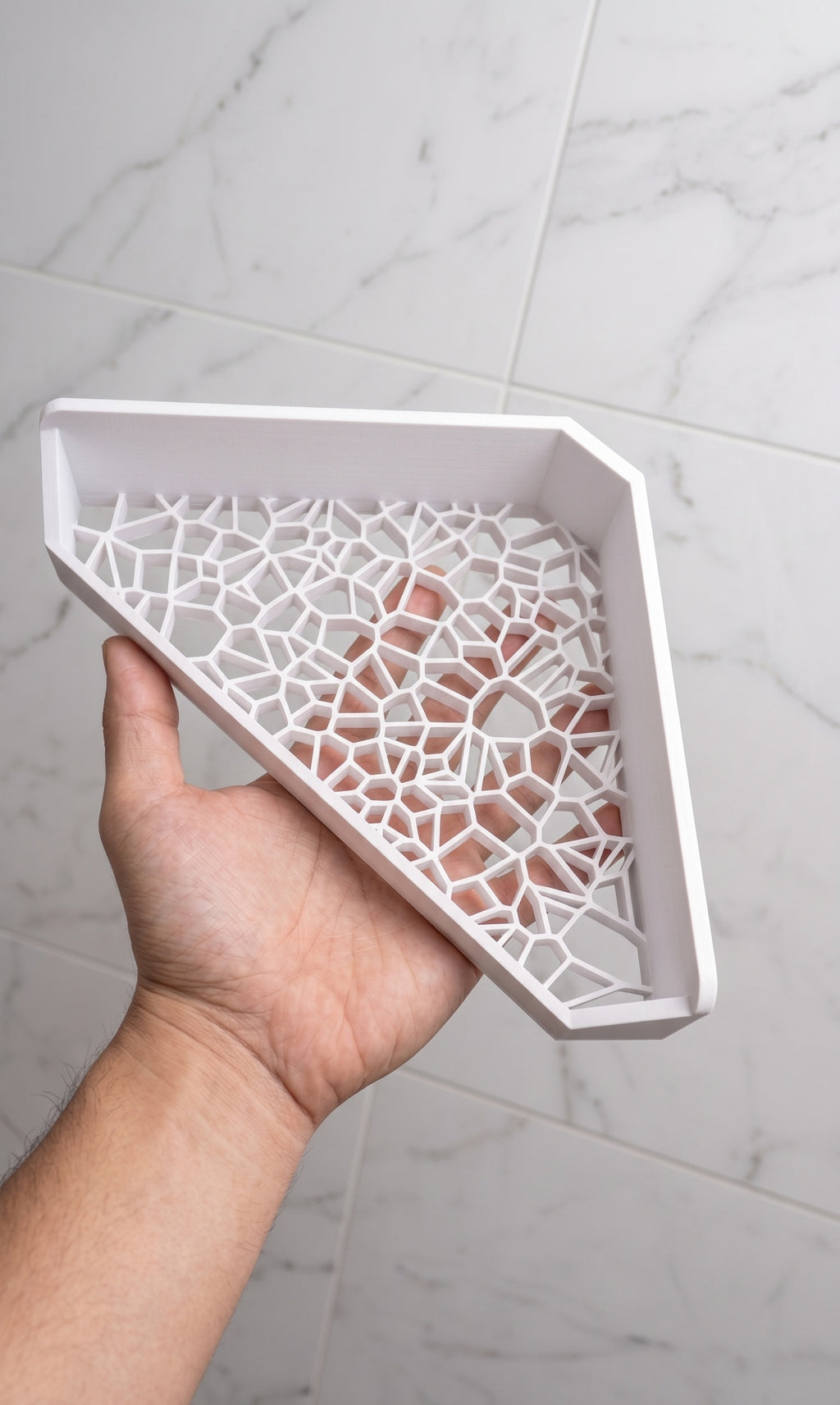 Corner shower shelf (fixed)
