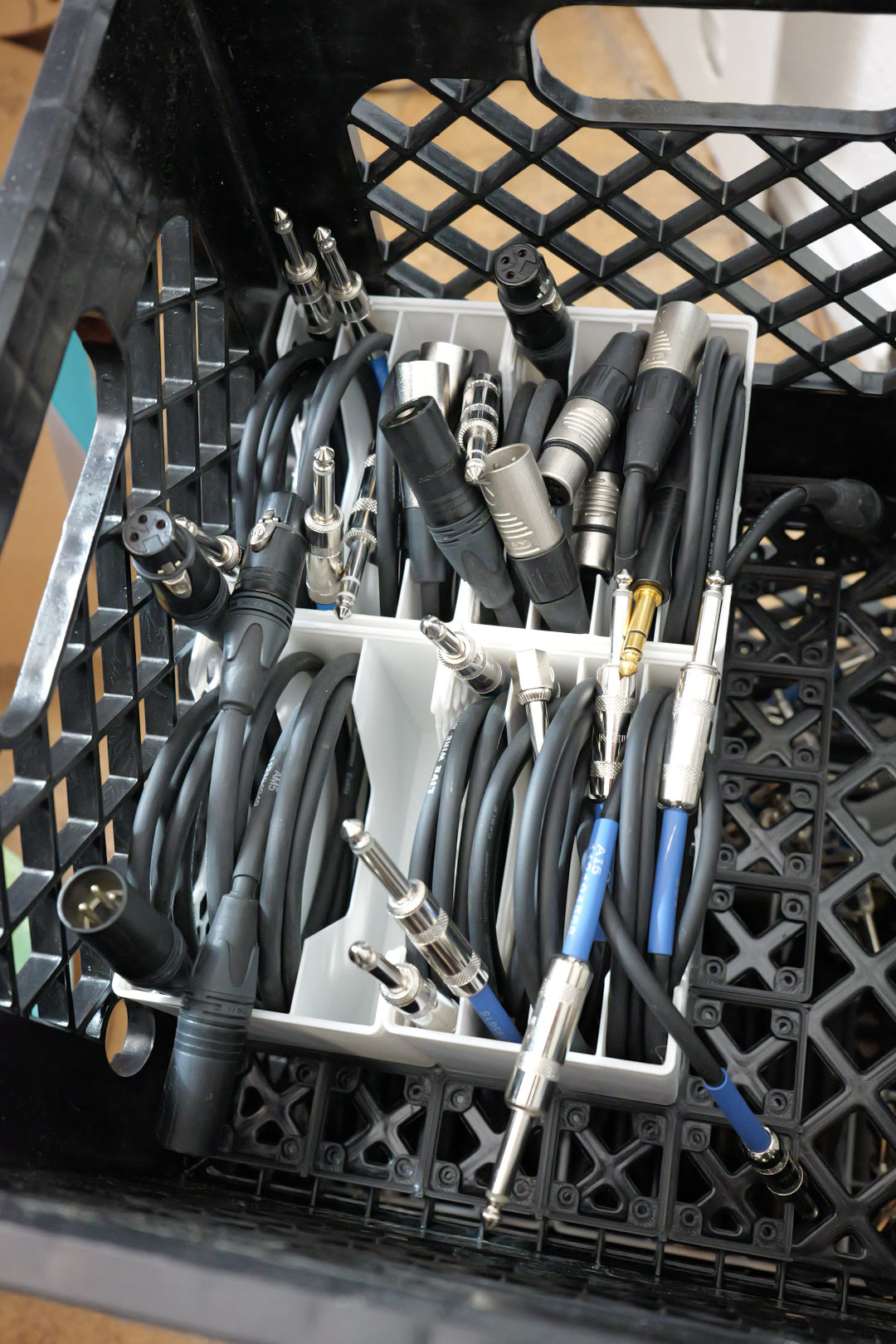 Gridfinity Mic Cable Storage