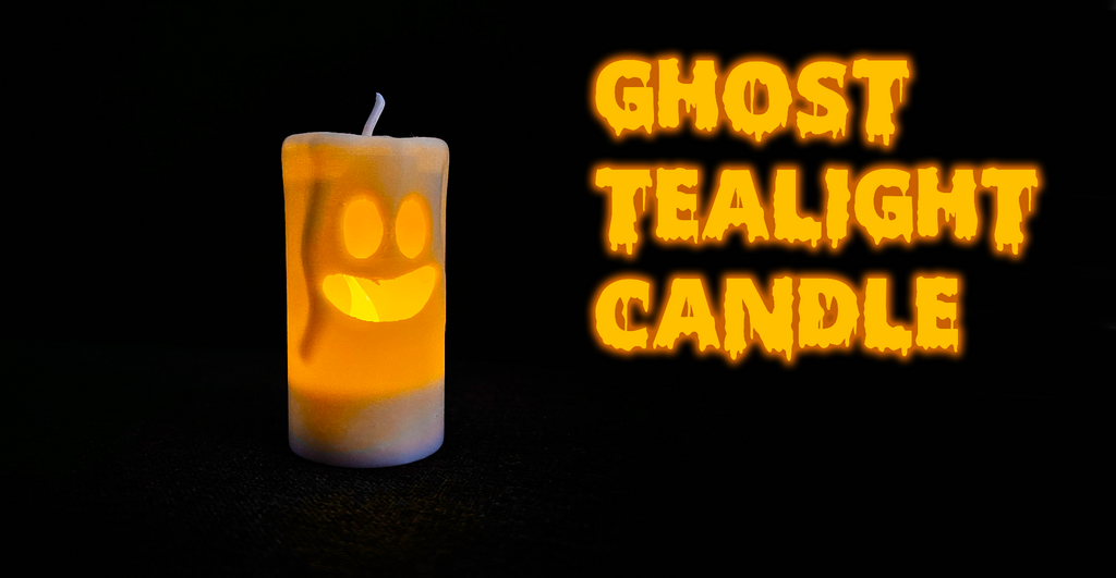Ghost Tealight Candle for Halloween decoration