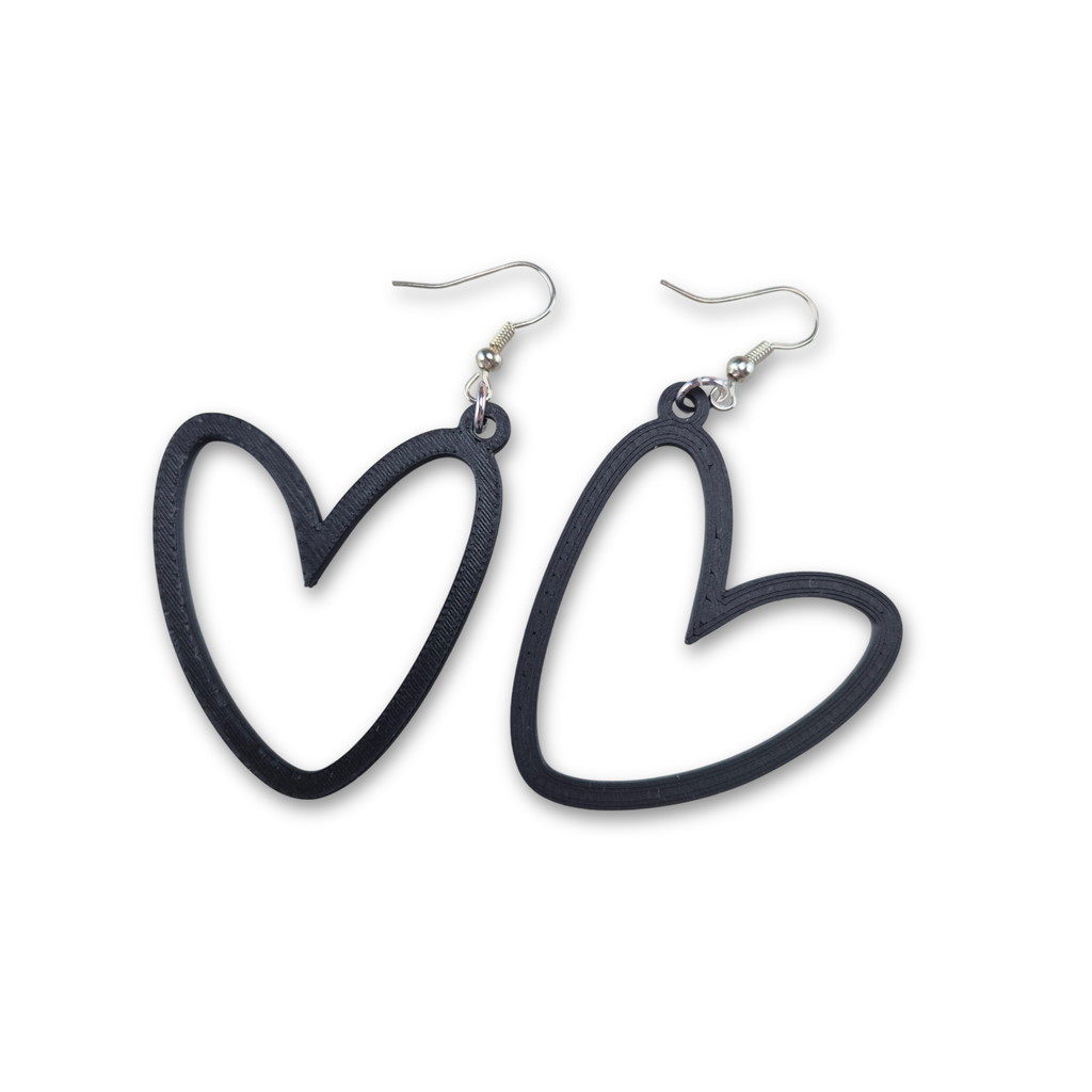 Heart Outline Earrings