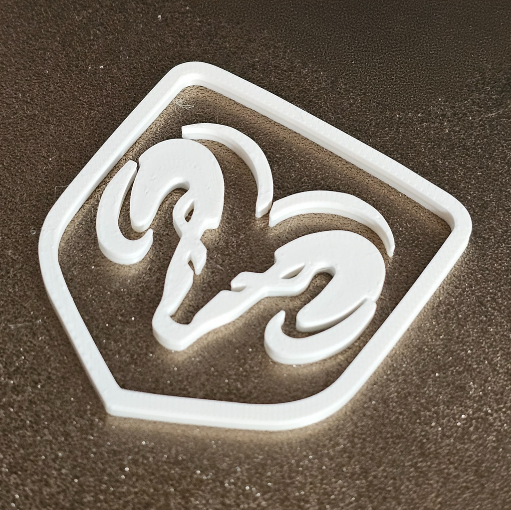 Dodge Ram Truck Logo - 3D Printed Design