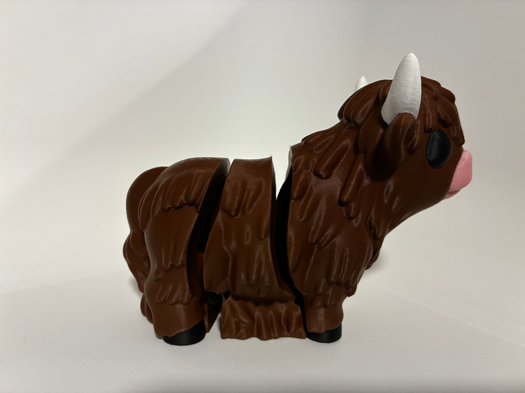Chibi Highland Cow - Optimized AMS - No Supports