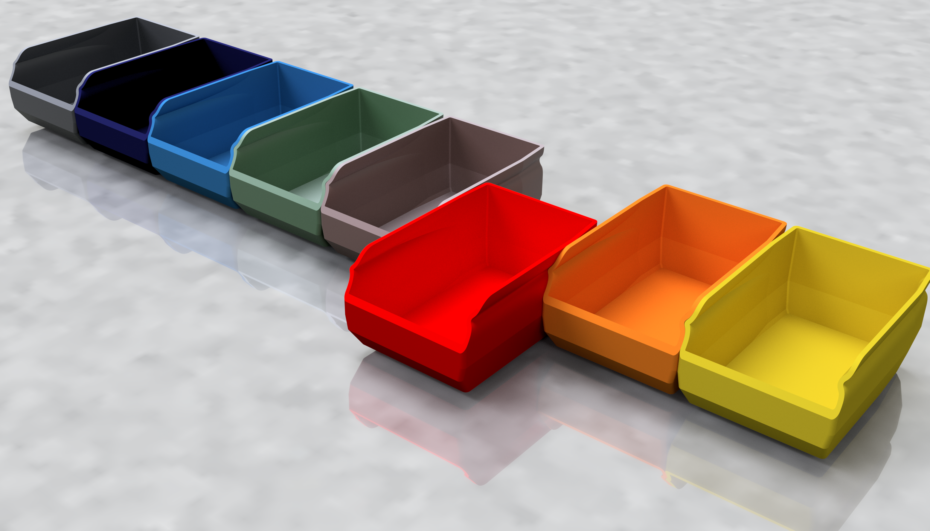 side-to-side & stackable Organizer storage boxes